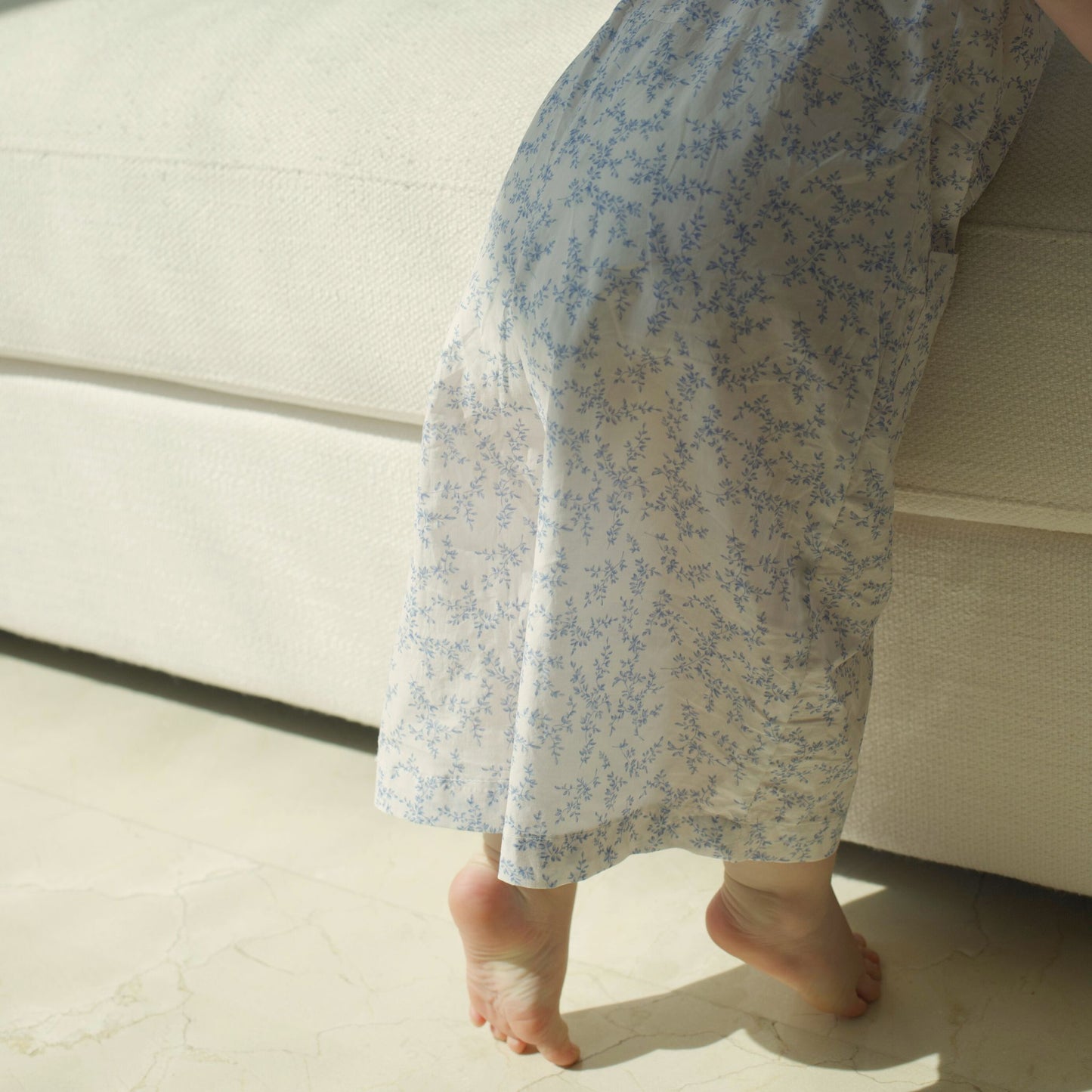 Adele Jumpsuit in Blue Branch - GINGI