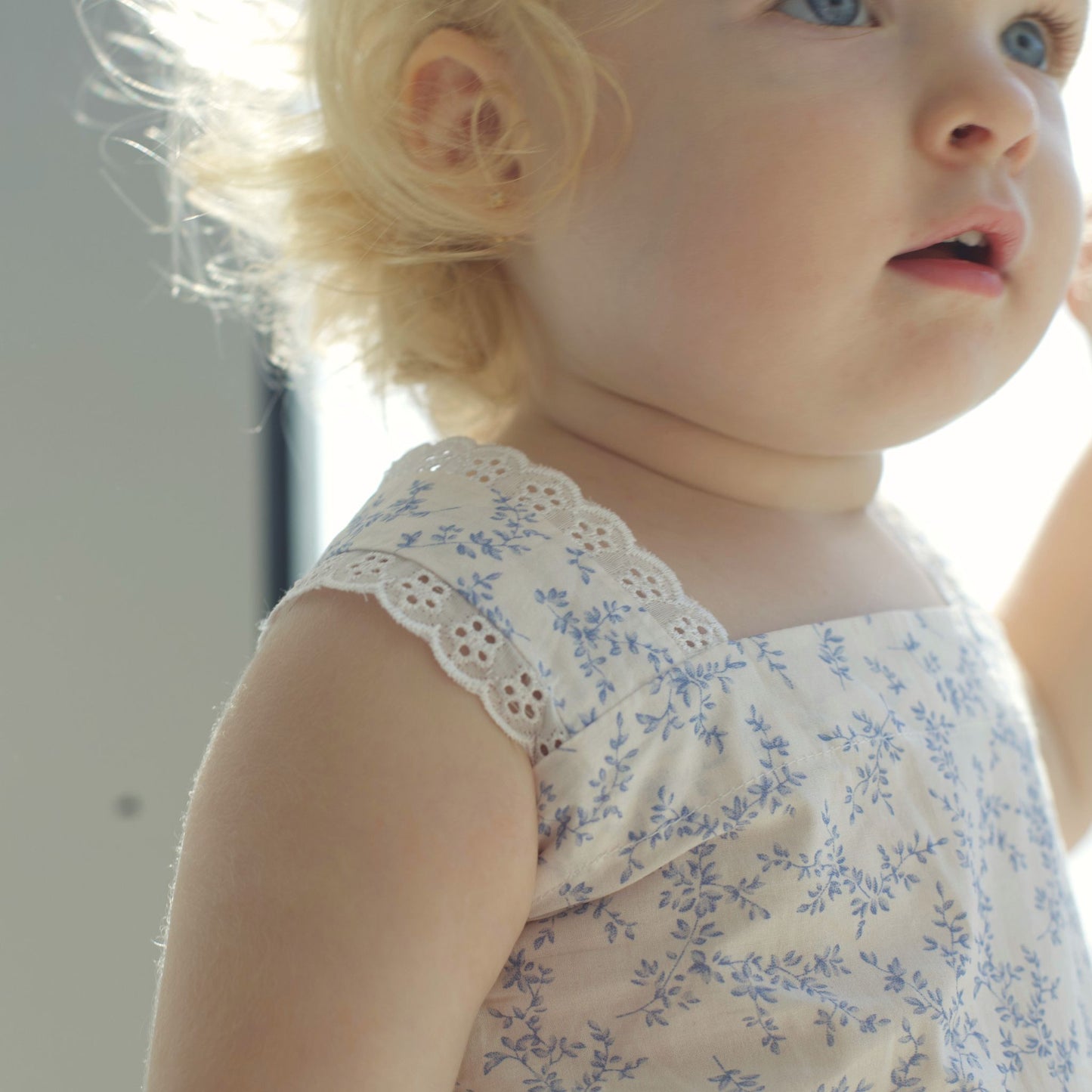 Adele Jumpsuit in Blue Branch - GINGI