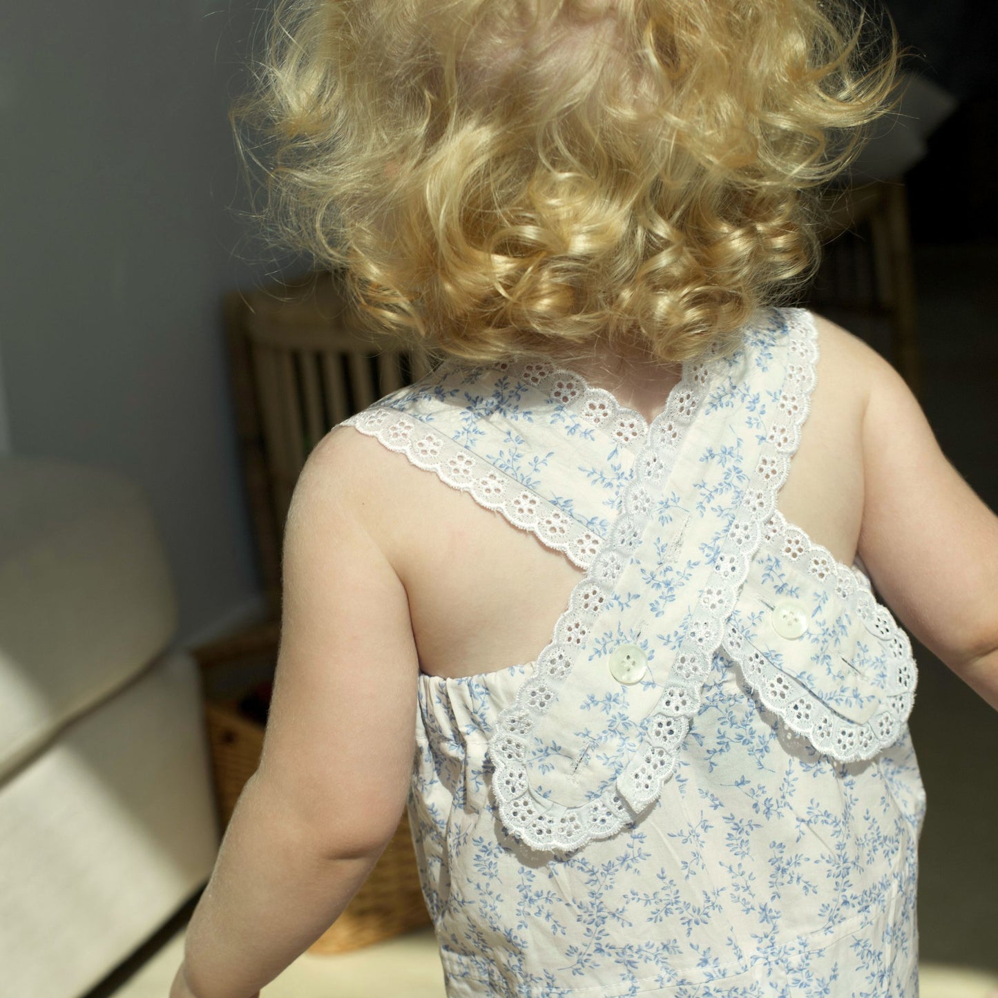 Adele Jumpsuit in Blue Branch - GINGI