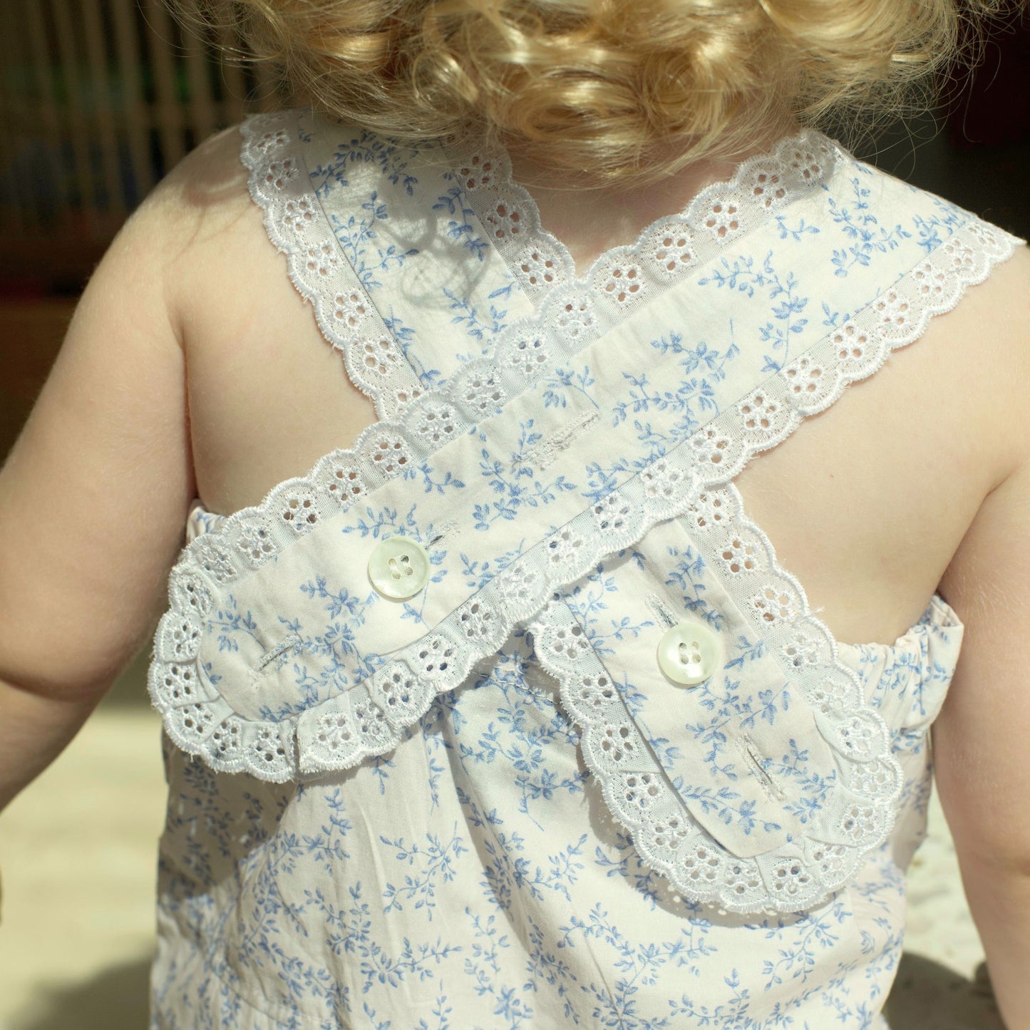 Adele Jumpsuit in Blue Branch - GINGI