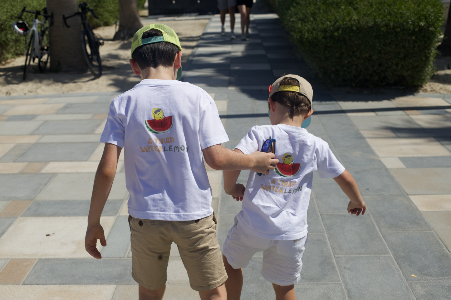 White Cotton T-Shirt - WaterLEMON Design - GINGI