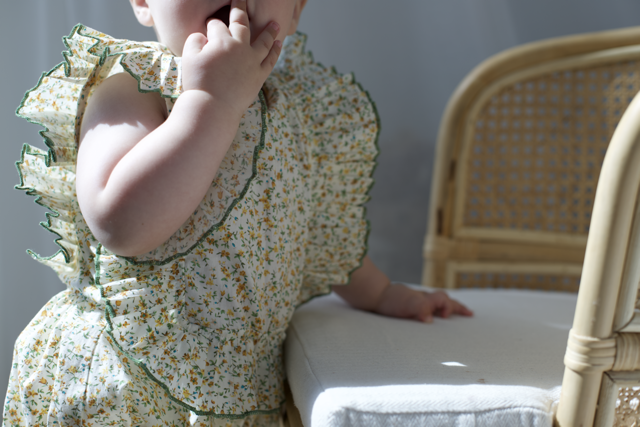 Wildflower Ruffle Romper - GINGI