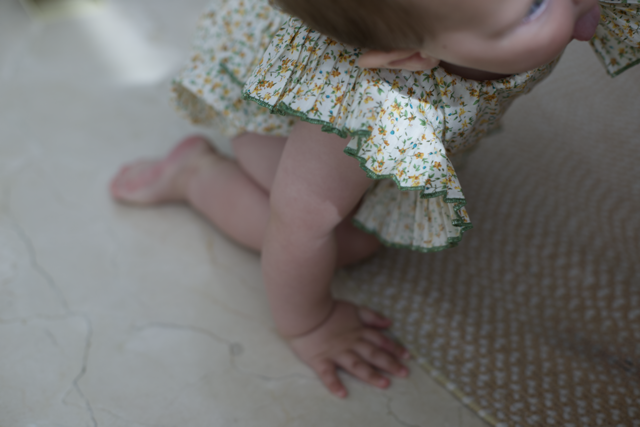 Wildflower Ruffle Romper - GINGI
