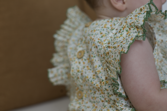Wildflower Ruffle Romper - GINGI