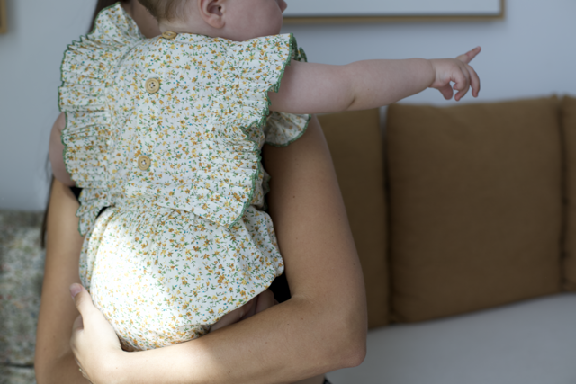 Wildflower Ruffle Romper - GINGI