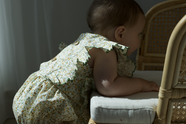 Wildflower Ruffle Romper - GINGI