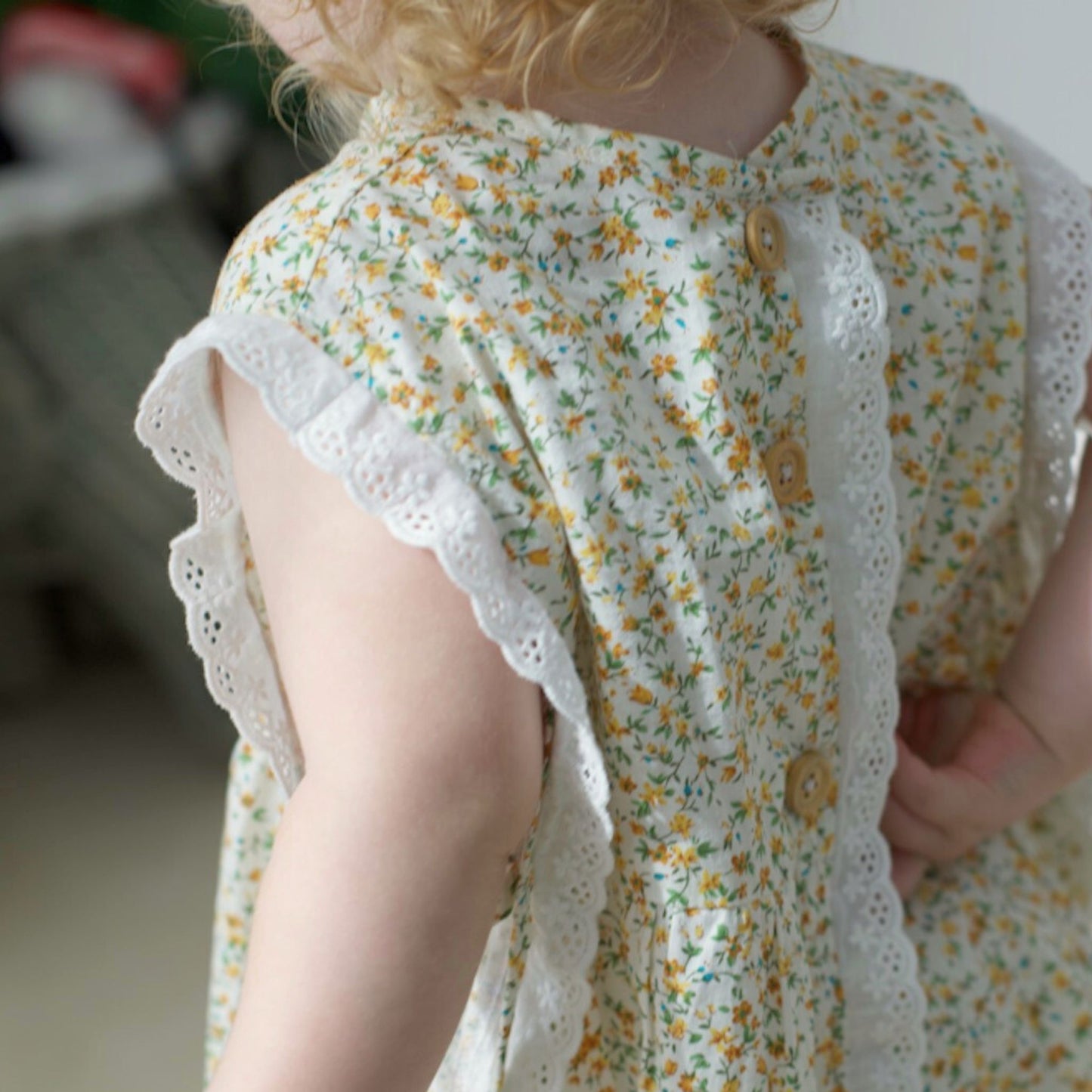 Nora Dress Set with bloomer – Yellow Wildflower - GINGI