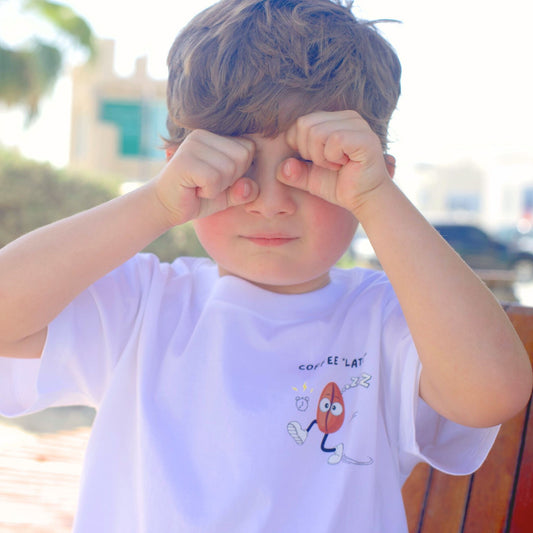 Coffee Late Design - Kids' T-Shirt - GINGI