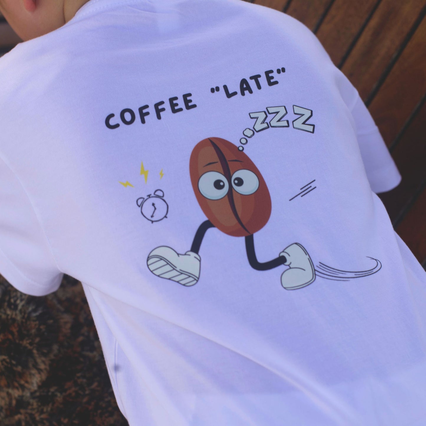 Coffee Late Design - Kids' T-Shirt - GINGI