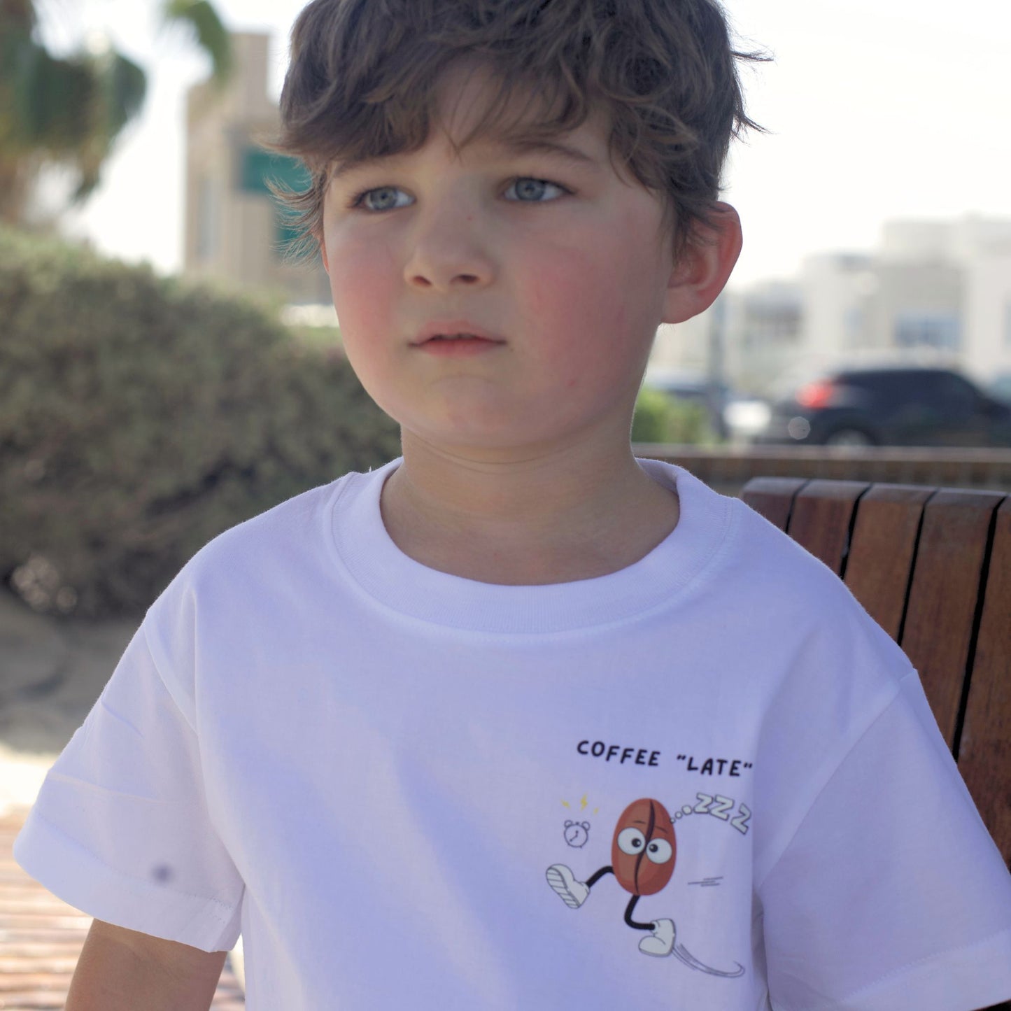 Coffee Late Design - Kids' T-Shirt - GINGI