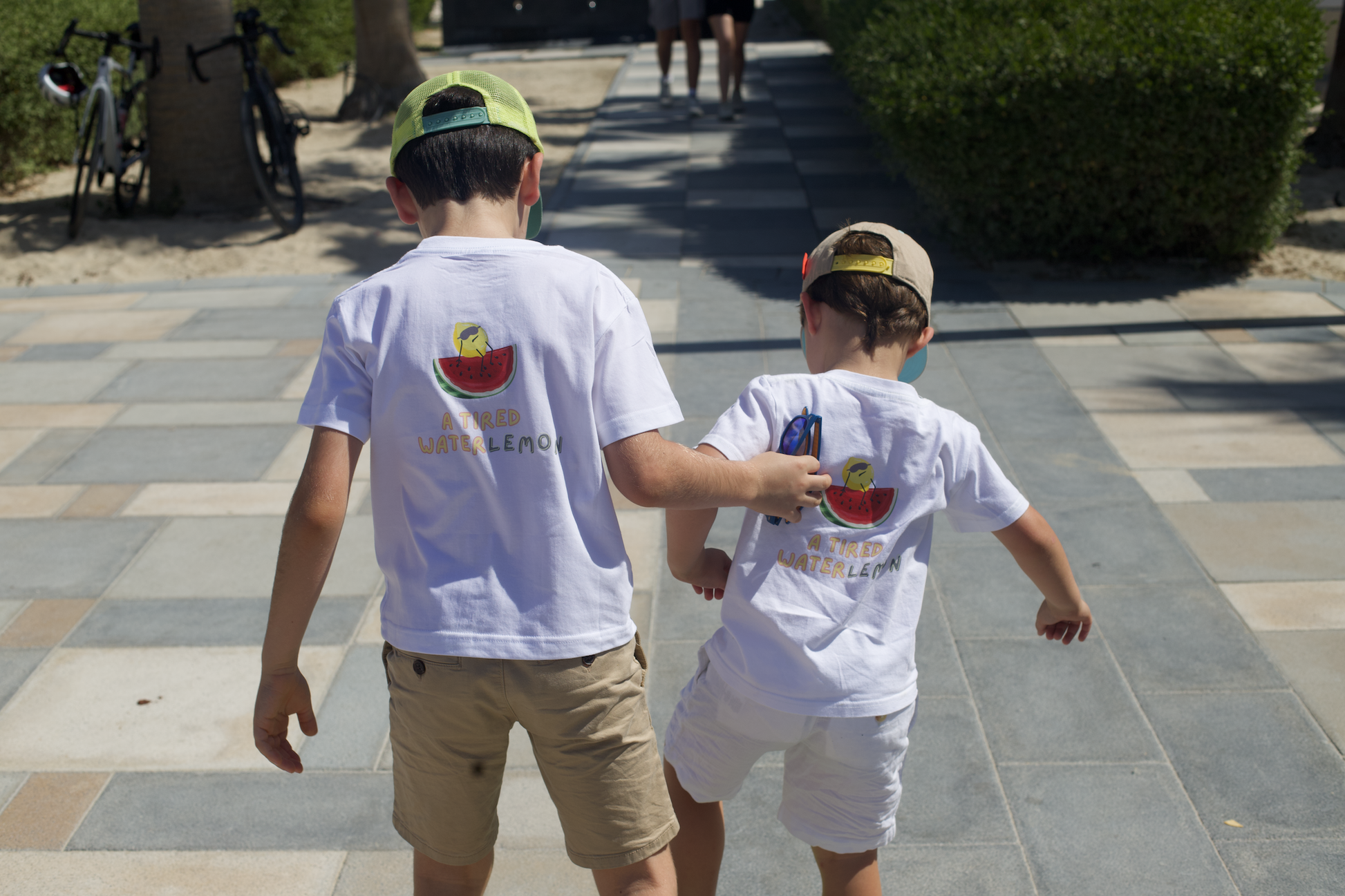White Cotton T-Shirt - WaterLEMON Design - GINGI