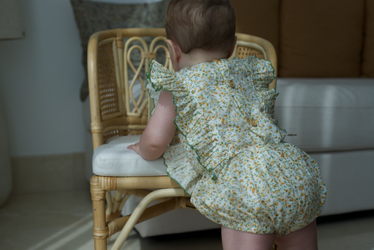 Wildflower Ruffle Romper - GINGI