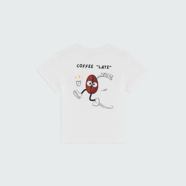 Coffee Late Kids T-Shirt