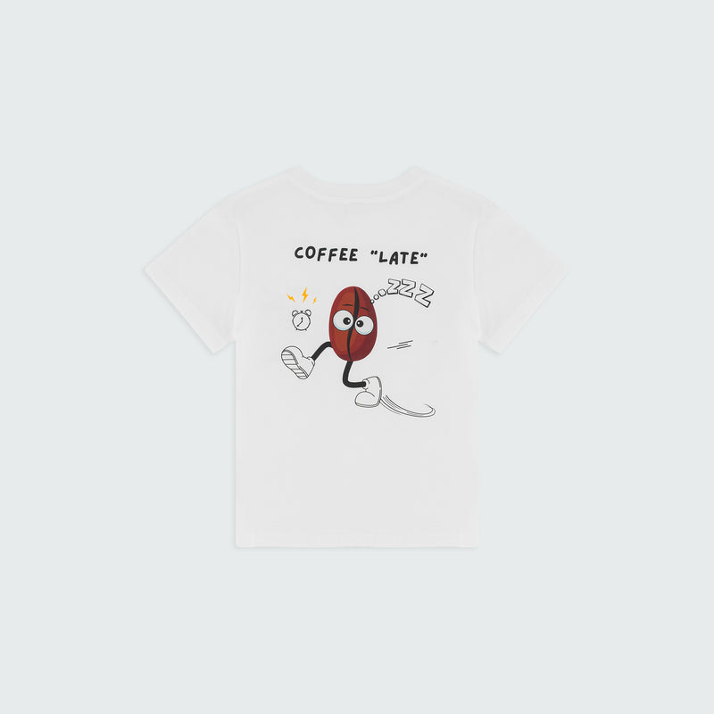 Coffee Late Kids T-Shirt