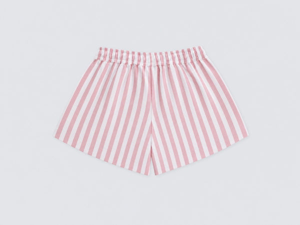 Shorts Rayas Rosa Lace