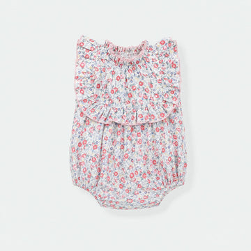 Baby Pink Flower Romper Bella