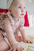 Baby Pink Flower Romper Bella