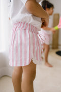 Shorts Rayas Rosa Lace