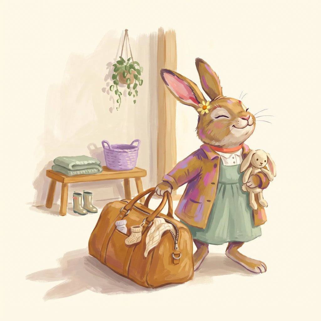 GINGI ready with a hospital bag